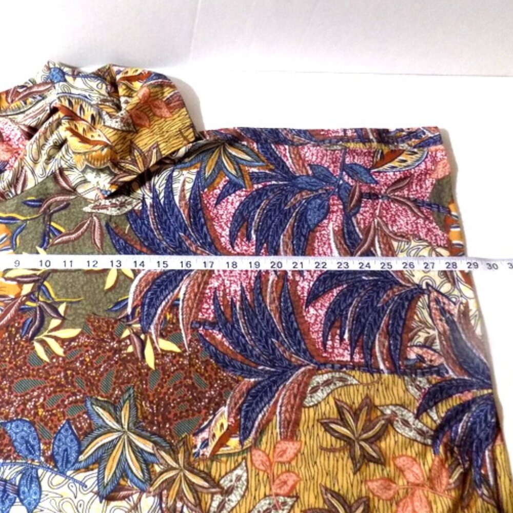 CJ Banks Women’s Multicolor Floral Print 3/4 Sleeve Top – Size: XL - Picture 7 of 10